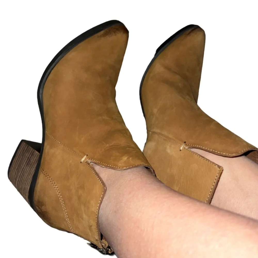 Steve Madden leather tan‎ pawel western oiled booties